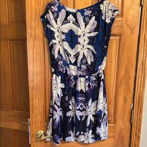 Floral Blue and Purple Dress great condition